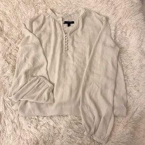 BANANA REPUBLIC WHITE/CREAM COLORED BLOUSE